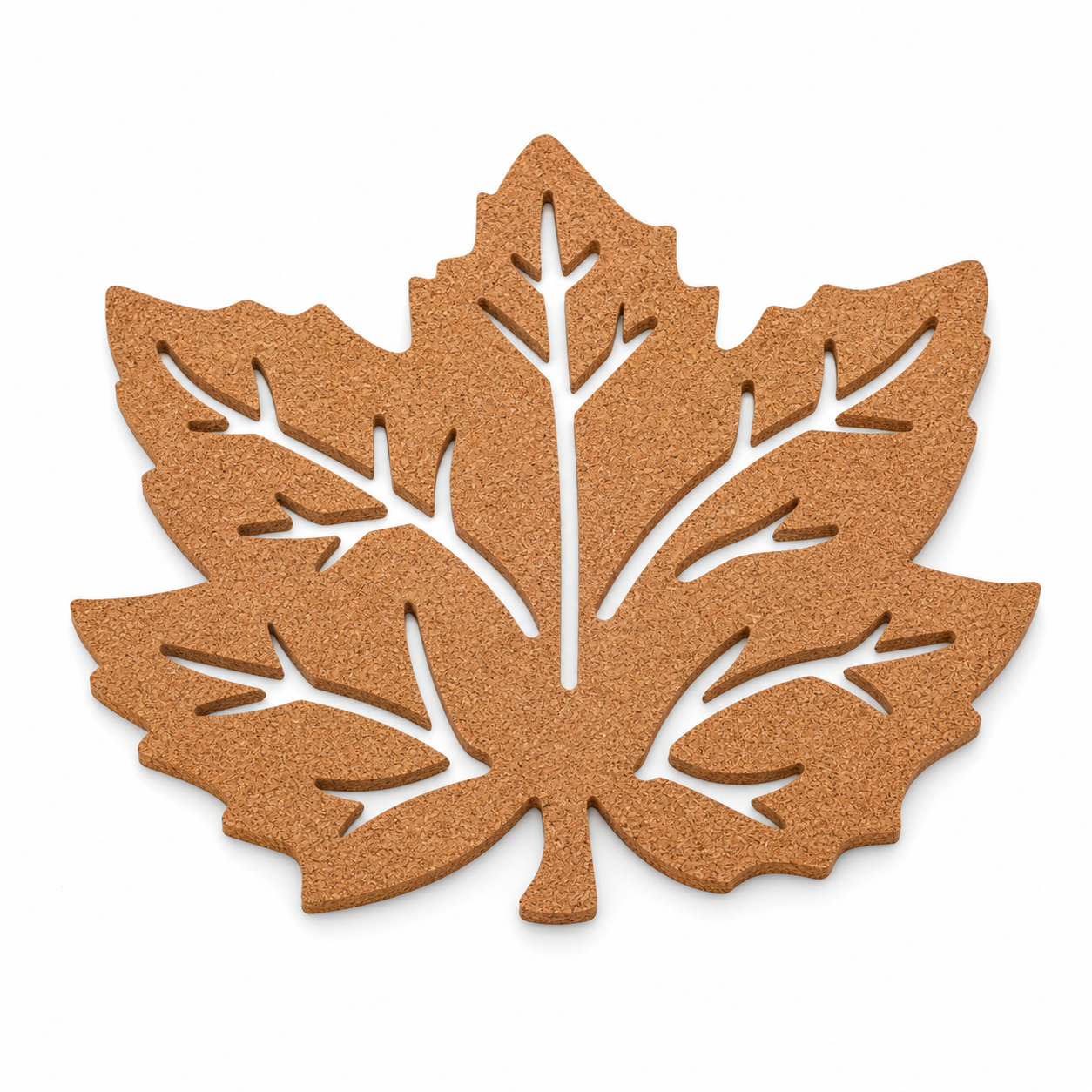 Placemat-4 maple leaf shaped cork placemat