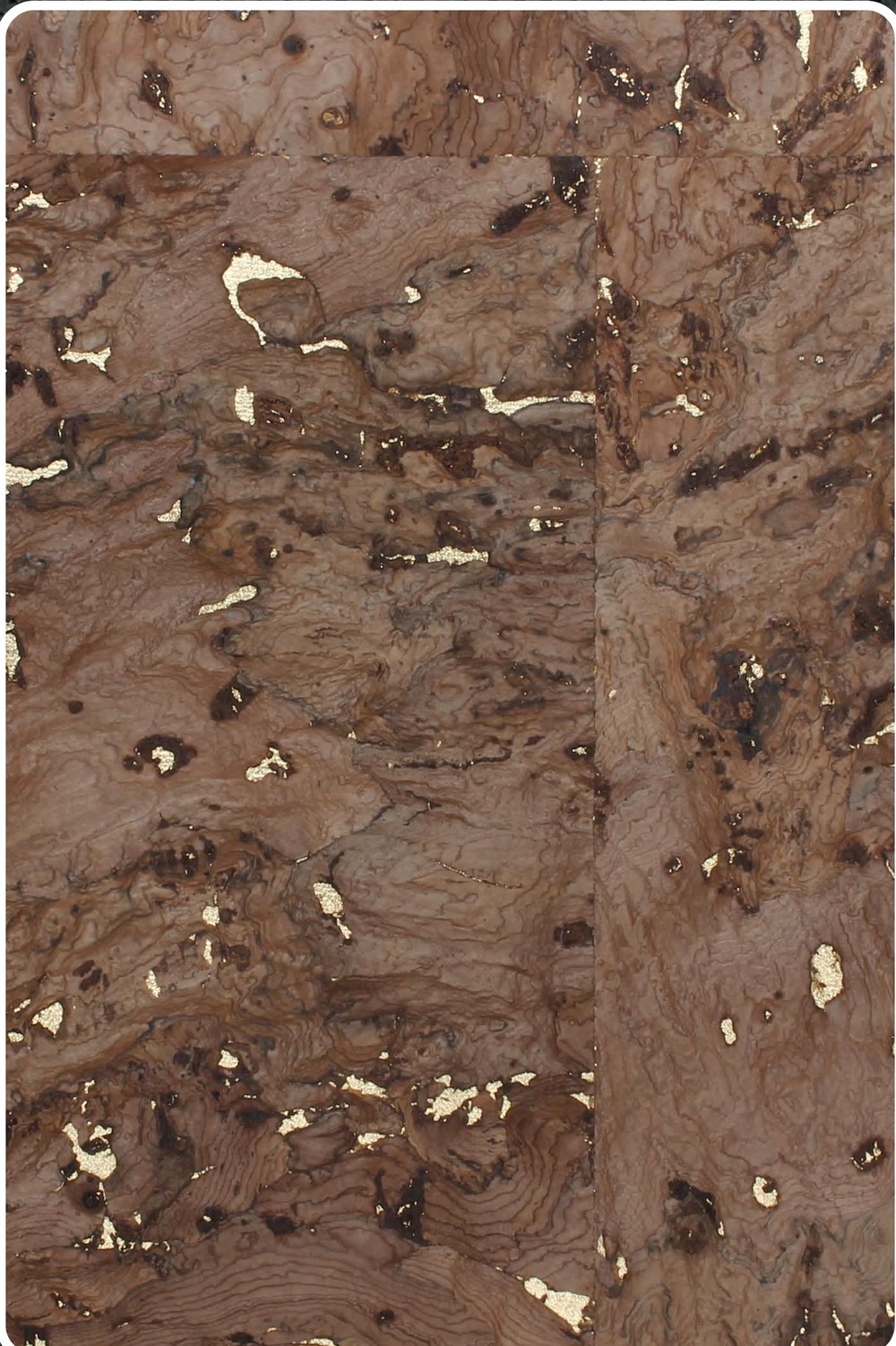 Close-up texture of flat cork wall panel CAR-B-14-J