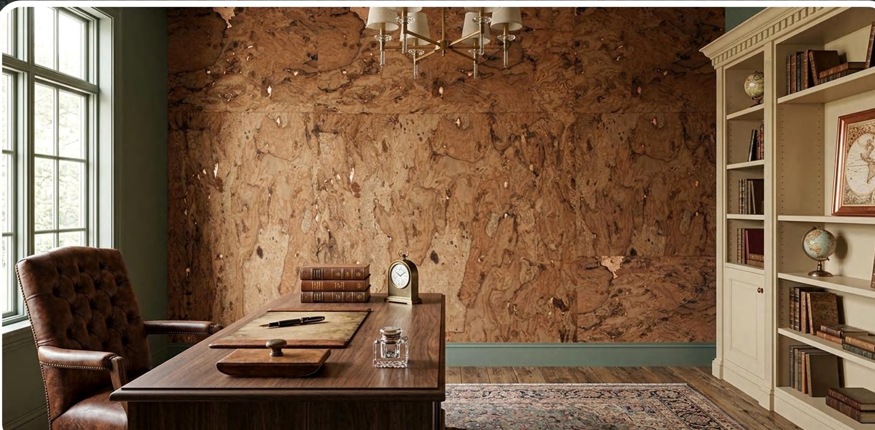 K25-ZR211-S01X flat cork wall panel shown in an interior application