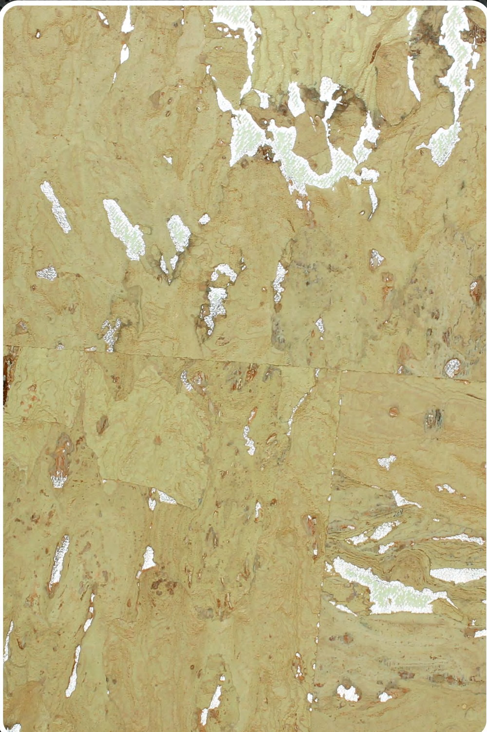 Close-up texture of flat cork wall panel K25-ZR211-S022Y