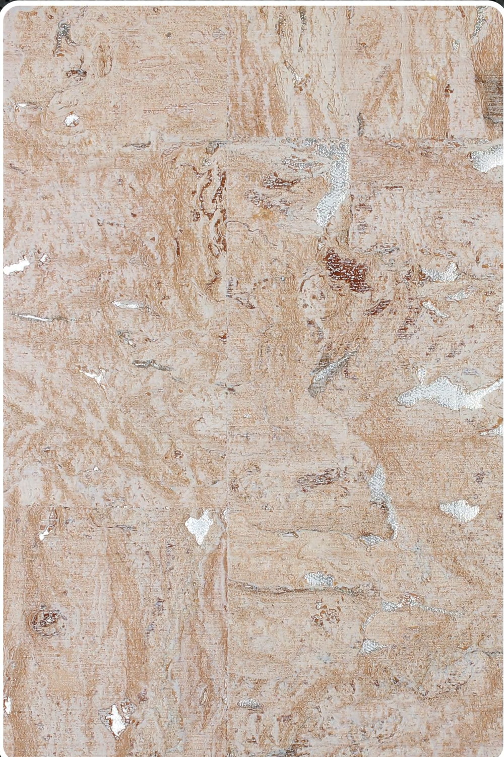 Close-up texture of flat cork wall panel K25-ZR211-S02Y