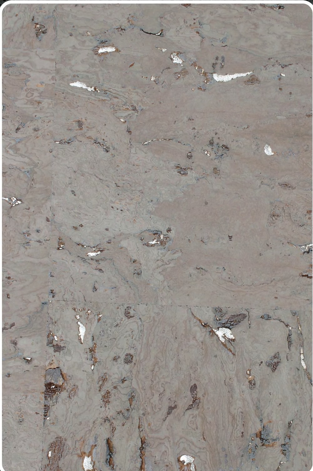 Close-up texture of flat cork wall panel K25-ZR211-S030Y