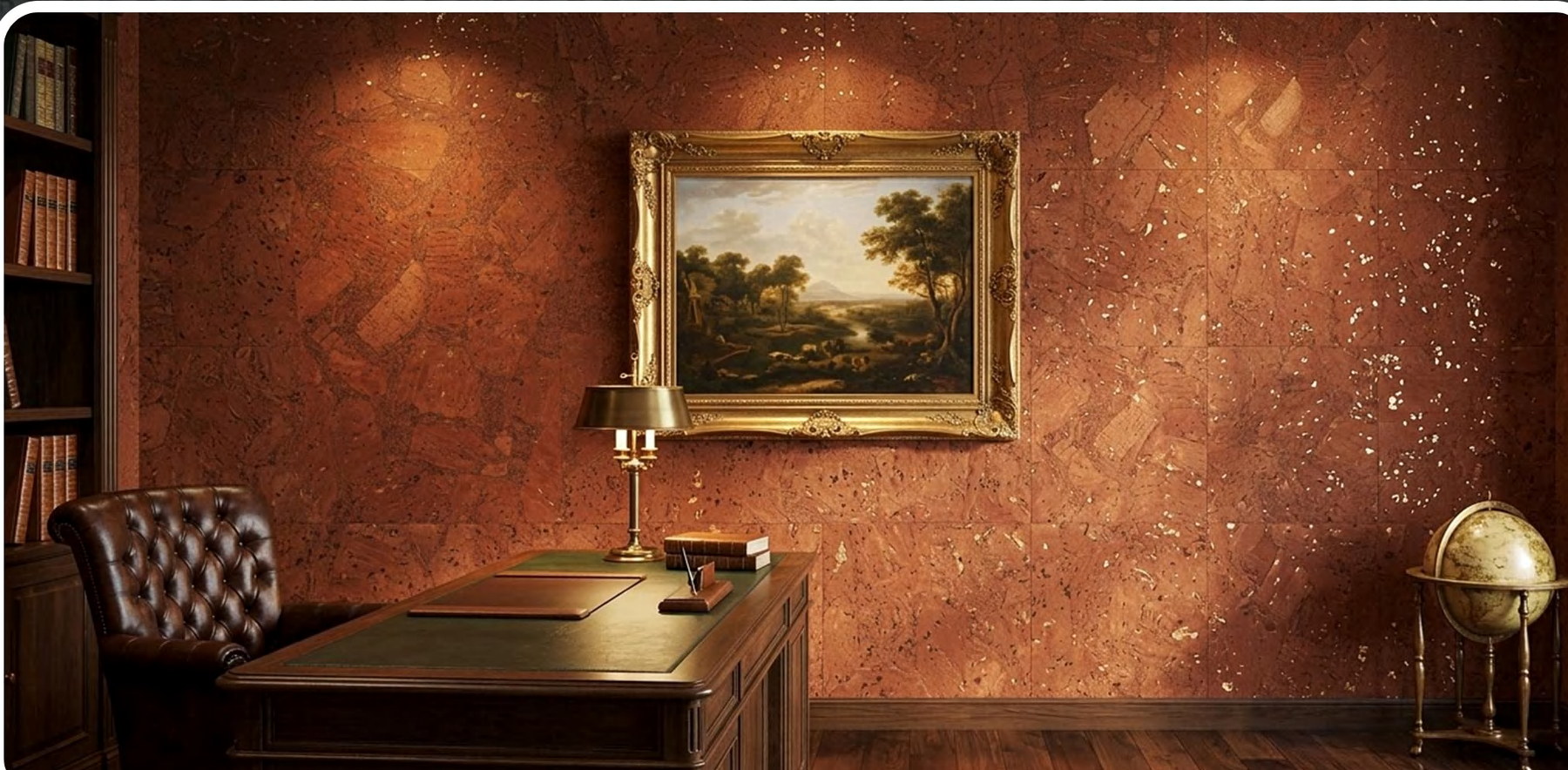 K25-ZR213-S025J flat cork wall panel shown in an interior application