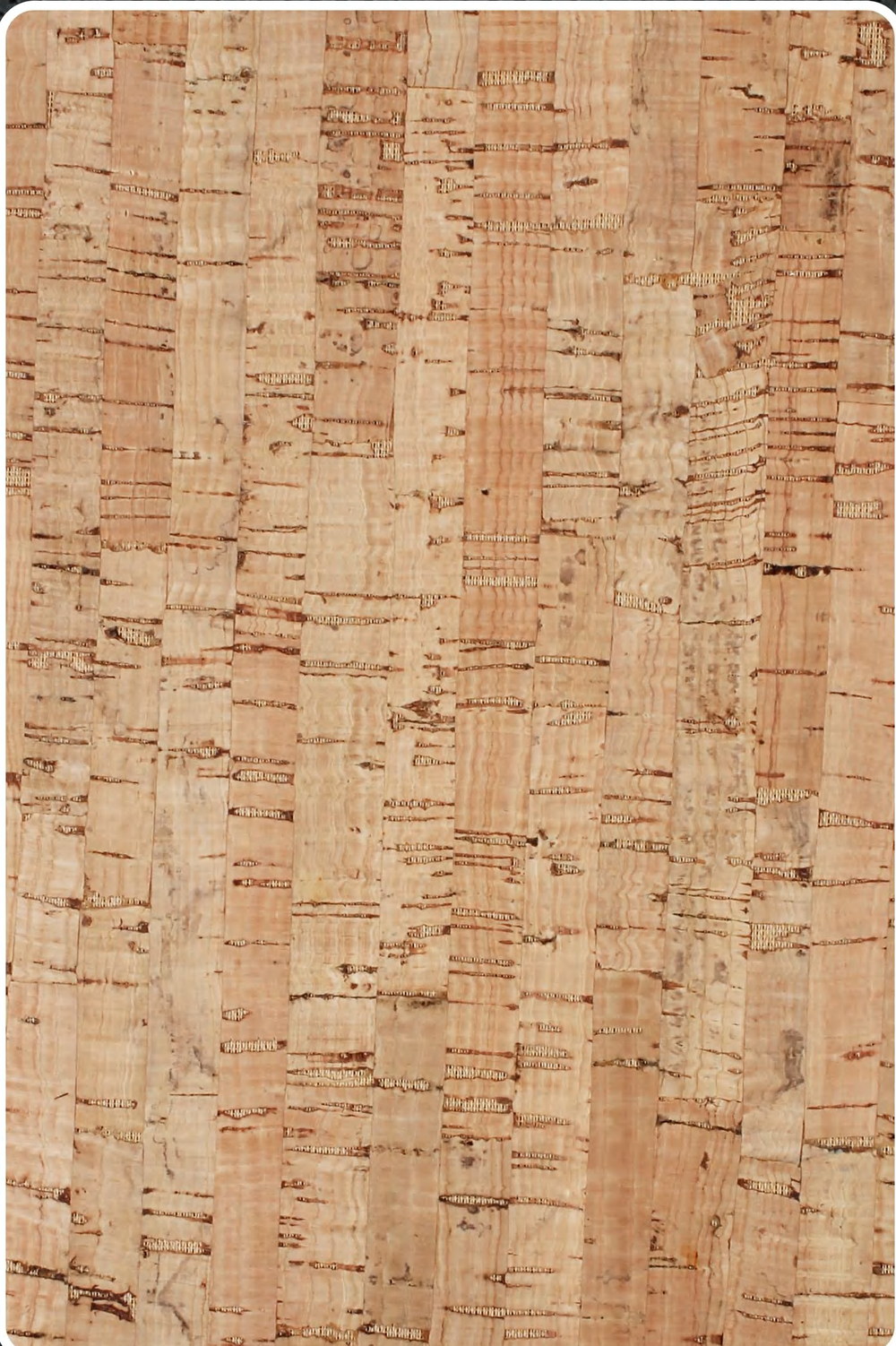 Close-up texture of flat cork wall panel ZR113-S01