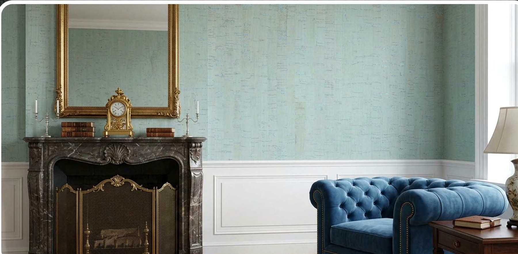 ZR113-S03 flat cork wall panel shown in an interior application