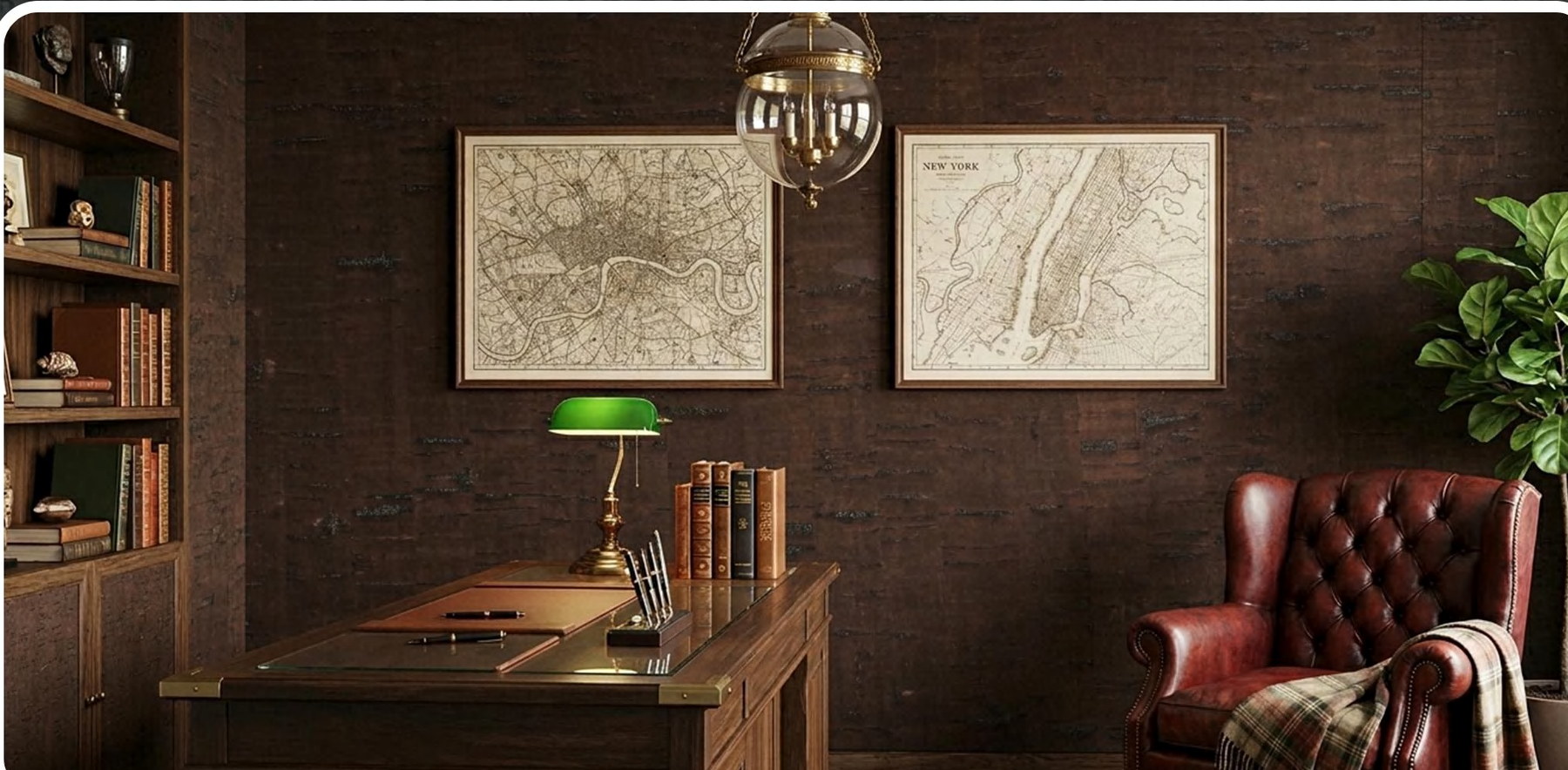 ZR113-S14 flat cork wall panel shown in an interior application