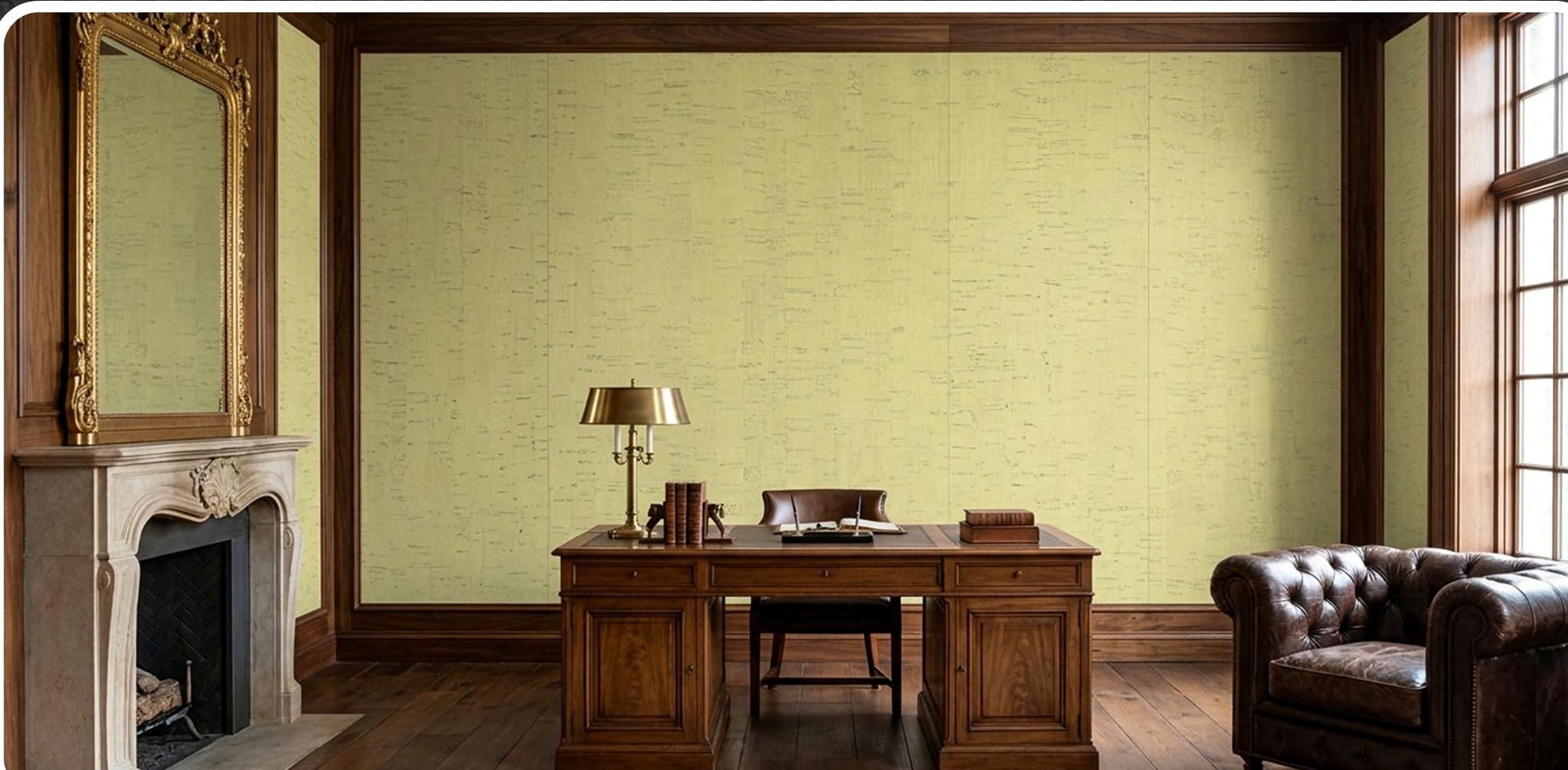 ZR113-S23 flat cork wall panel shown in an interior application