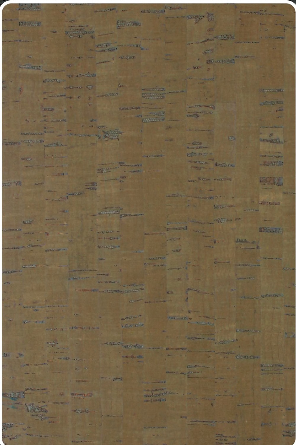 Close-up texture of flat cork wall panel ZR113-S24