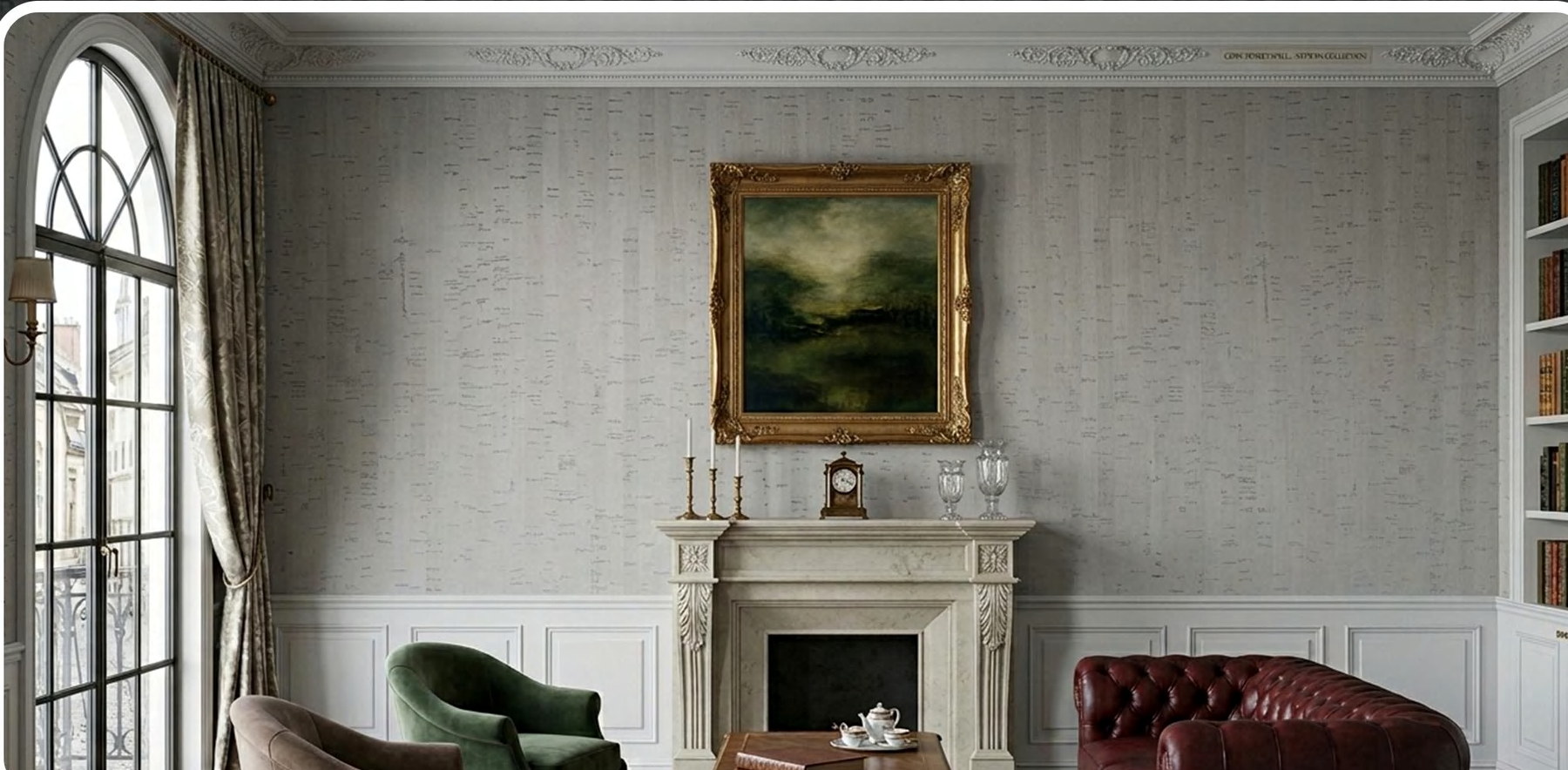 ZR113-S27 flat cork wall panel shown in an interior application