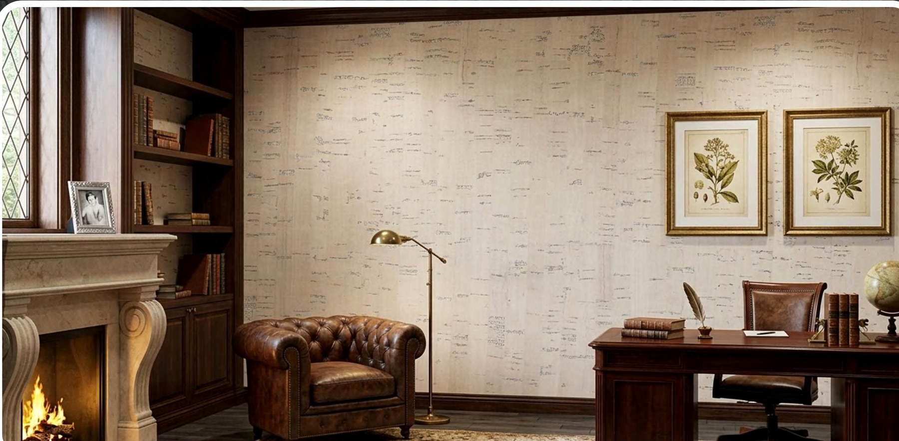 ZR113-S29 flat cork wall panel shown in an interior application