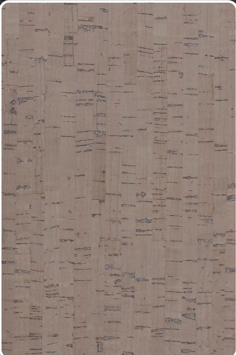 Close-up texture of flat cork wall panel ZR113-S31