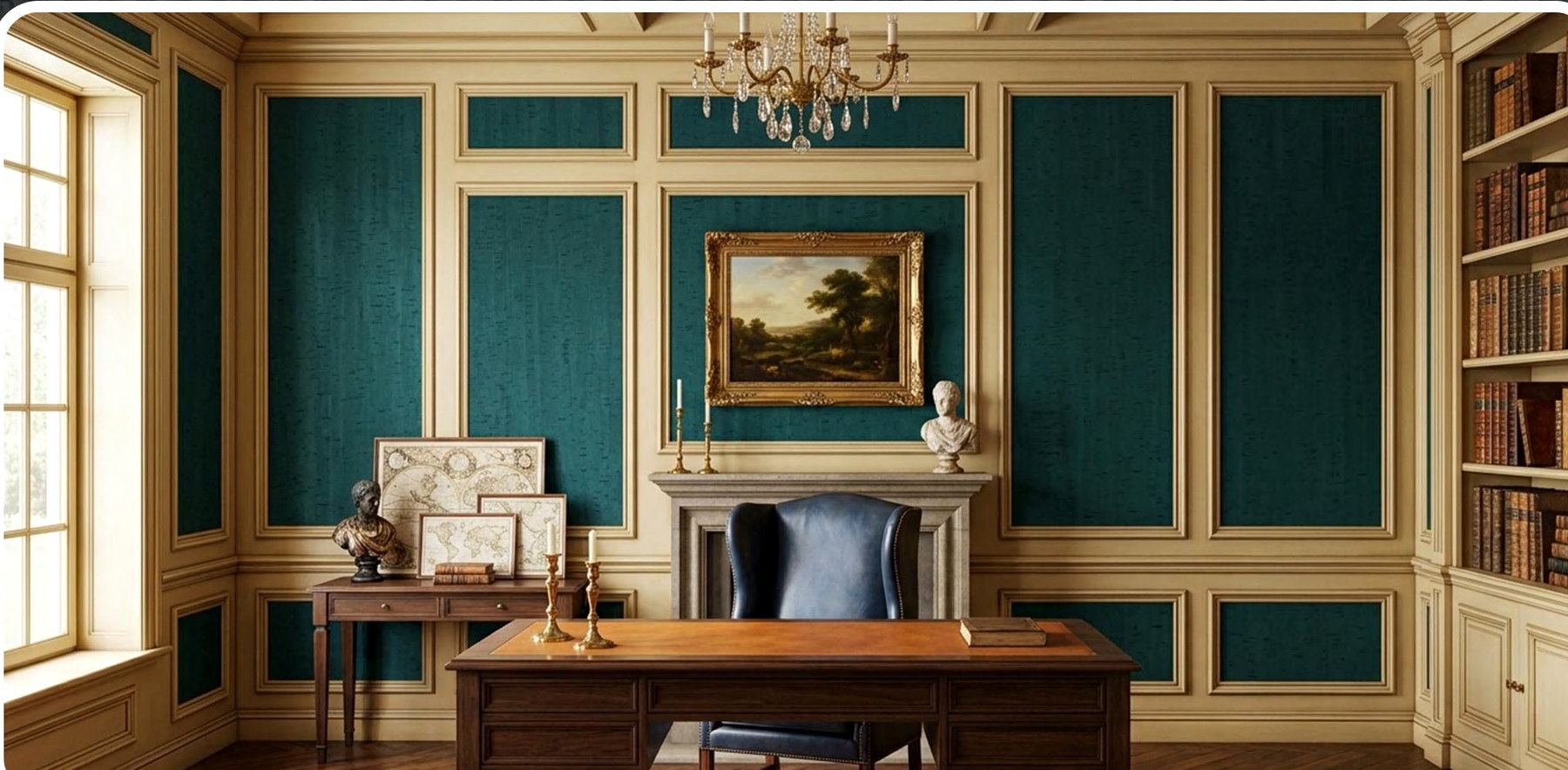 ZR113-S36 flat cork wall panel shown in an interior application