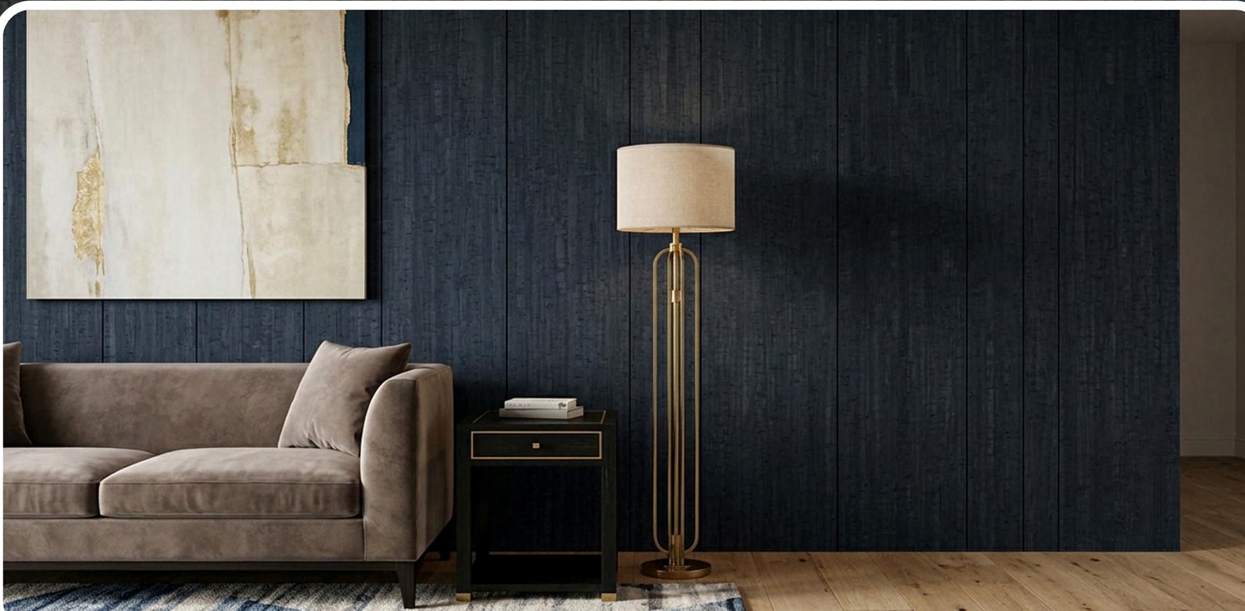 ZR113-S37 flat cork wall panel shown in an interior application