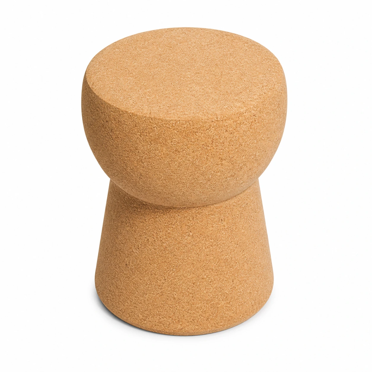 Natural Cork Table model IT-HF-03 with a clean cylindrical silhouette